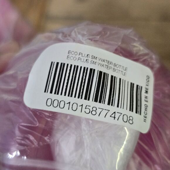 Tupperware Eco Plus 16 ounce Flip Lid Small Water Bottle Pink Kids 9 inches New - Picture 5 of 6